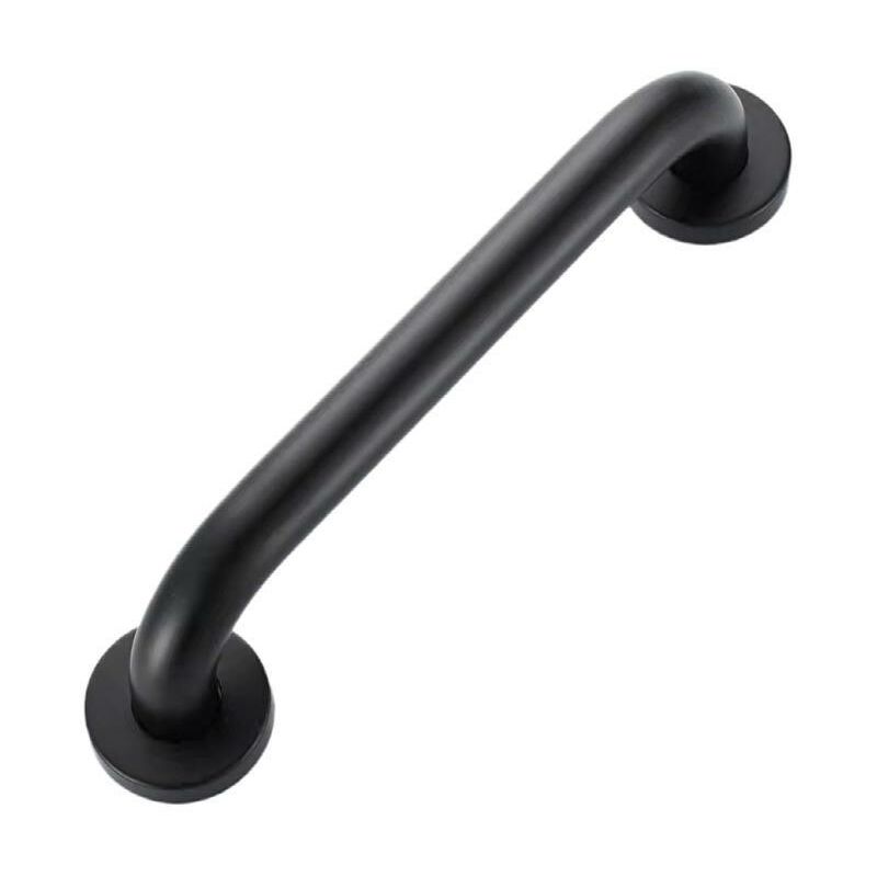 Black 400mm Shower Grab Bar, Safety Shower Handle, Disabled Toilet Grab Bar, Toilet Support Bar ...