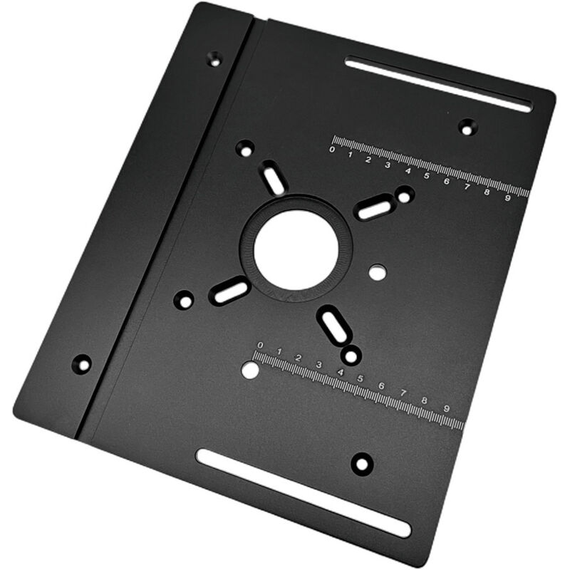 Plaque d'insertion de table de toupie en alliage d'aluminium