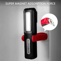 Deckon Lampe de Travail, Lampe Baladeuse led Rechargeable usb Aimantee, COB Mecanique Lampe d'Inspection pour Réparation Automobile,Garage, Camping,d'urgence, etc