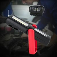 Deckon Lampe de Travail, Lampe Baladeuse led Rechargeable usb Aimantee, COB Mecanique Lampe d'Inspection pour Réparation Automobile,Garage, Camping,d'urgence, etc