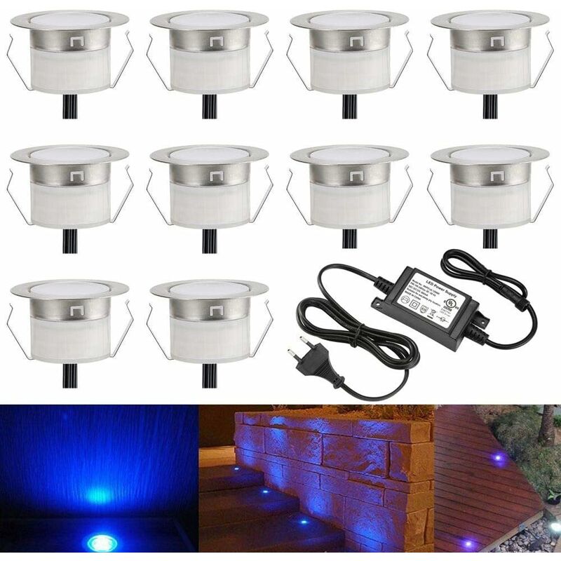 Recessed Spot Ground Lamp - Adjustable Light (Blue) Waterproof IP67 0.6W Ø31mm - Lighting For Terrace, Patio, Path, Wall, Garden, Decoration, Indoor And Outdoor, 10 Pieces -Home Lighting AAHKMJXYDAFdJAOAIMEbOAchMsjc3QZBtjSFHA9dqEpXPSB65XDJrhSVyThNg87jDURivsIQioVkU4HdlEVCOvmJqupLSMDIfZUAQ v3XTYZwxc6O5 VkNwZv39gEnR4fxVep2M7D8w5sz7RdWXeEboYuCL766M2lgHVansMwJ1LEd3DLdYJs7T35OtHTCQTjTpubktHwIRJK7IOo09