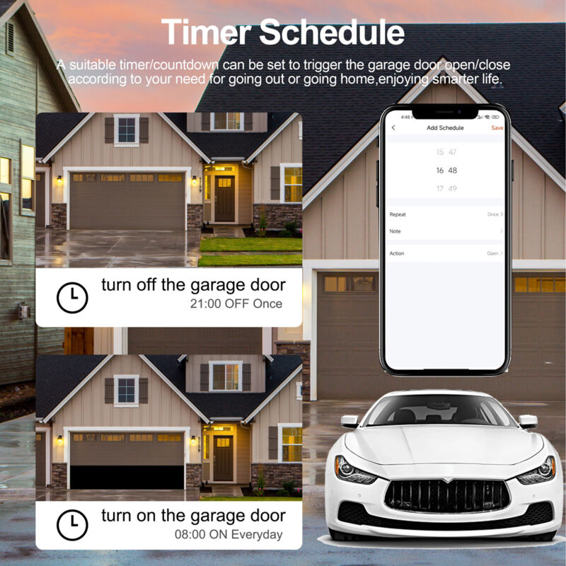Contrôleur d'ouverture de porte de garage WiFi Tuya