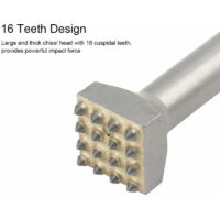 Perforat - Burin Marteau électrique burin peu pour rugosité de surface Percussion marteau burin outil pour mur béton carreaux de céramique, Argent