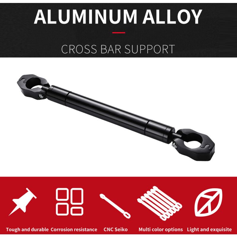 Barre transversale de guidon de moto universelle renforcée de 22 à 25 mm pour barre d'équilibre de motocross