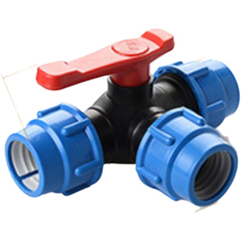 Raccord en T 3 voies pour tuyau d'arrosage – Diamètre 40 mm – Connexion rapide pour irrigation agricole et jardinage - 4