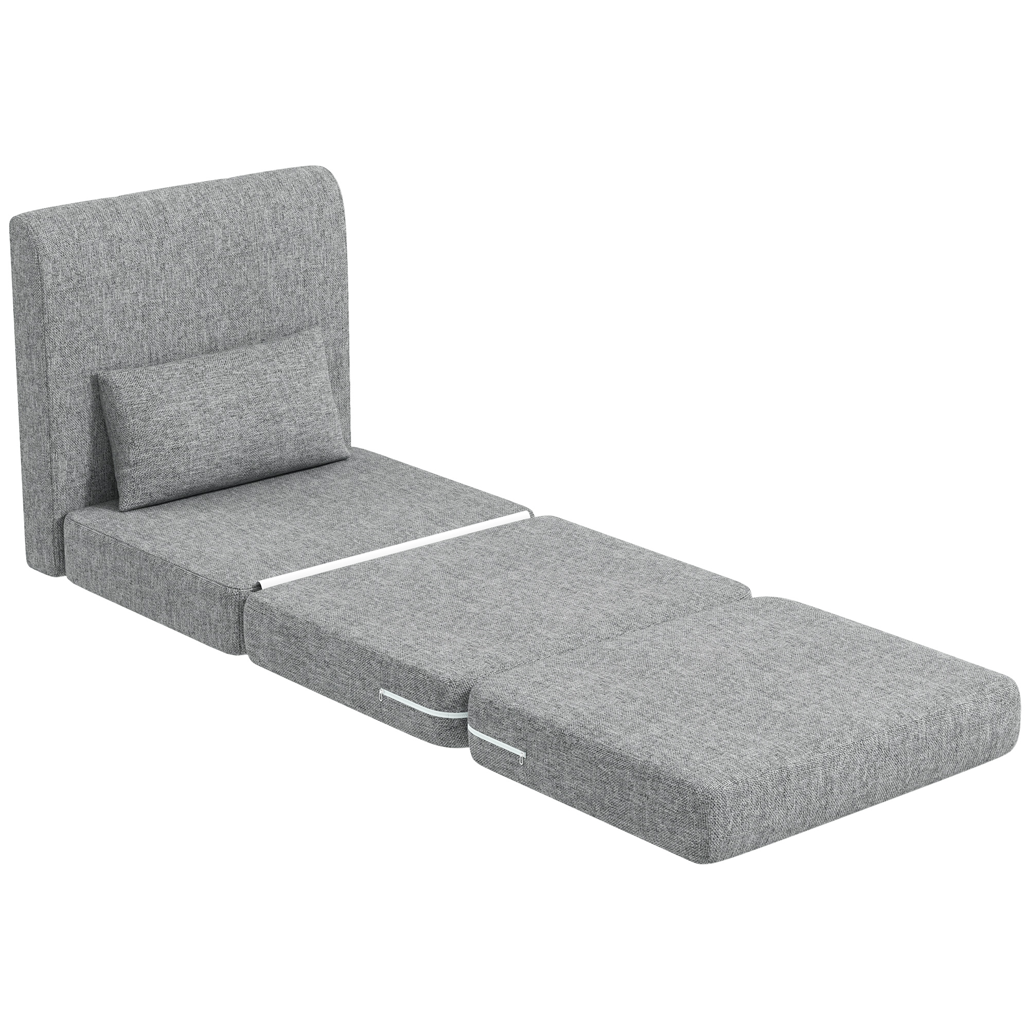 Fauteuil de sol pliable vue d'ensemble