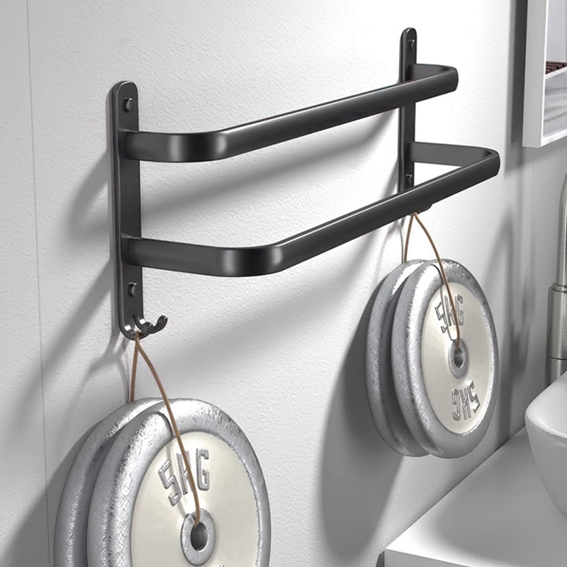 Porte-serviettes mural en aluminium