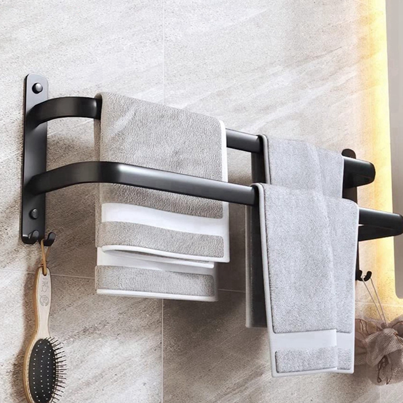 Porte-serviettes mural en aluminium