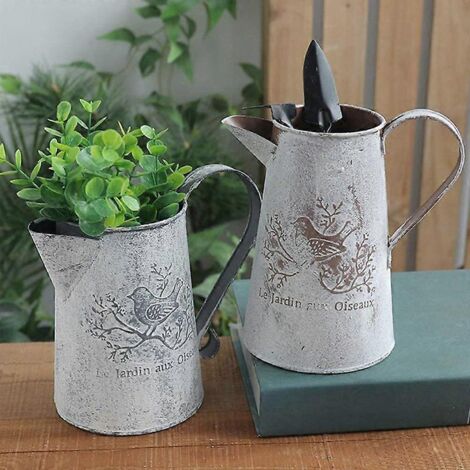 Annaffiatoio Vaso Brocca Francese Decorazione Casa Decorazione Giardino 17cm-- - 5