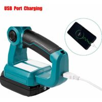 Linterna para exteriores con USB para batería Makita - 3 pulgadas vertical