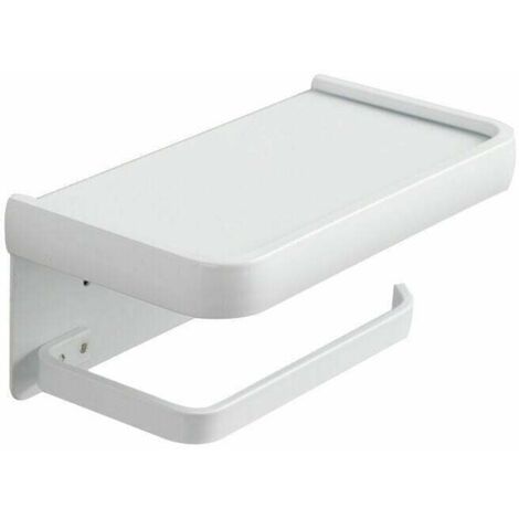 PORTA CARTA IGIENICA da parete con mensola smartphone e salviettine