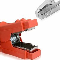 Pinces crocodiles 500A grandes pinces de batterie isolées pinces crocodiles accessoires de chargeur de voiture rouge/noir
