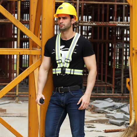 RCIDOS 2 Pièces Gilet De Sécurité Réfléchissant Visible à 360 ° Réglable Avec 4 Pièces Bracelets De Sécurité Réfléchissant Pour Hommes Et Femmes Course Jogging Vélo Moto