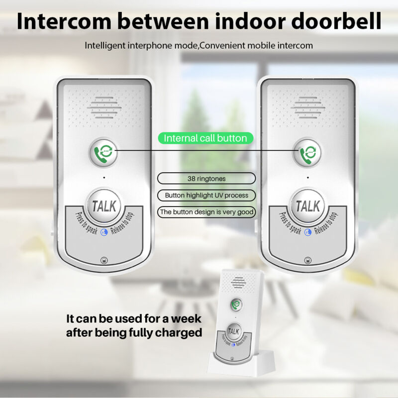 Interphone sans fil rechargeable intelligent