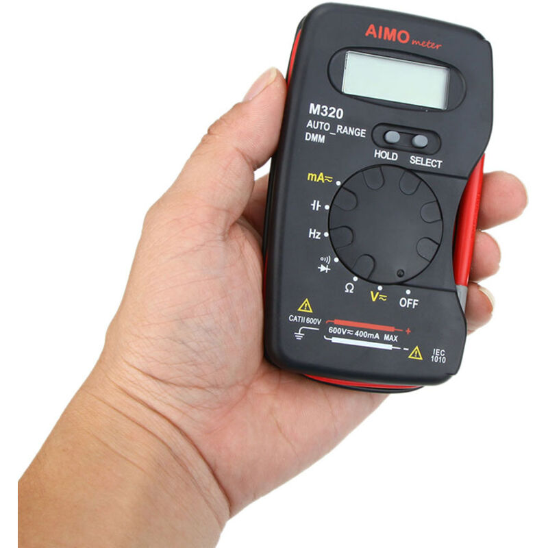 LIFCAUSAL Multimètre numérique LCD de poche AIMO M320 DMM