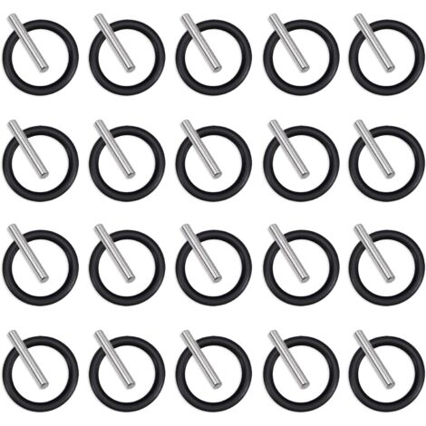TAODAN Kit Da 10 Anelli Di Fissaggio Per Avvitatore A Percussione 1/2'' Con O-Ring In Gomma, Per Chiave Elettrica E Pneumatica, Ricambio Per Attacco Quadro