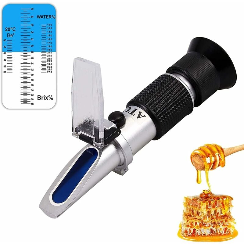 Réfractomètre à Miel, Brix, Absinthe Et Humidité De L'eau 3 En 1, Testeur De Miel Avec ATC. 58-90% Brix, 38-43 Be' Et 12-27% Humidité De L'eau Plage De Mesure Pour Le Miel -Promos Brico Forte Boutique AAHKMJXYDAFdJAOAIMEbOAchMsjc3QZBtjSFHA9dqEpXPa1YmK4 kor0CUUL6 d8wCZkBrsFuaSbaYUs0i4 J EDma fYk0DGE0Bk4Zj7wl4oBWHMWNKoHc HmPfRMRnPI8=
