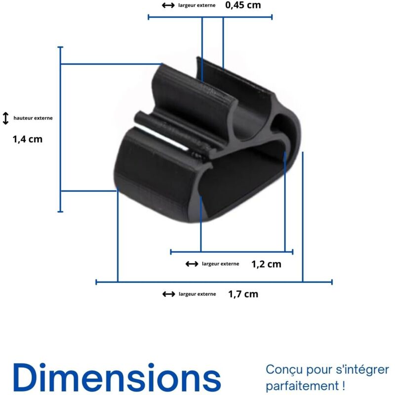 Lot de 6 Clips de Serrage pour Peugeot 3008, 5008 & Citroën C5, DS7 - Colliers de Fixation Robustes pour Bras Essuie Glace Avant - Attache Balai Durite Accessoire Tuyau Lave Entretien Rechange - 5