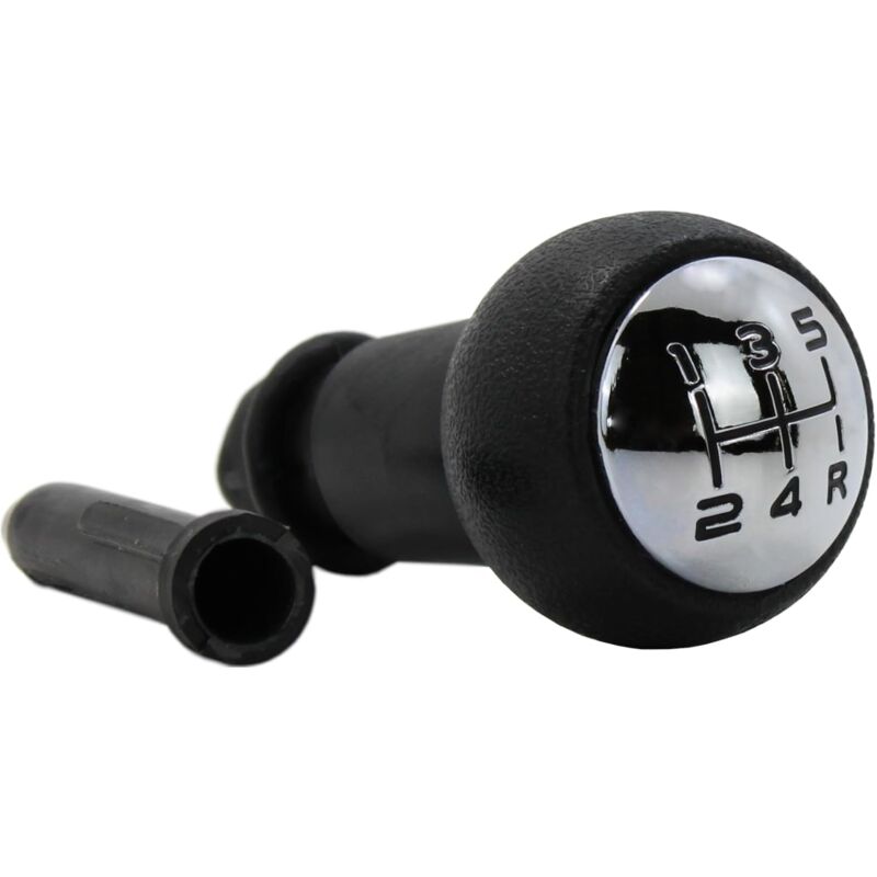 Pommeau De Levier De Vitesse Automatique Pour Citroën C3 C4, Peugeot 206 207 307 408 - Noir/Chrome - Neuf