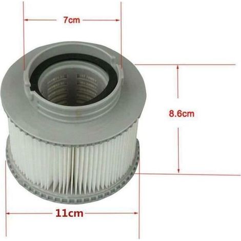 Pack de 2 filtres pour spa MSPA Ø11,5x8,6 cm