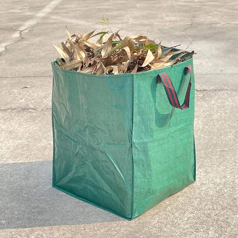 270L Bolsa cuadrada para hojas de jardín, bolsas de basura plegables para patio (65x65x65cm) - 2