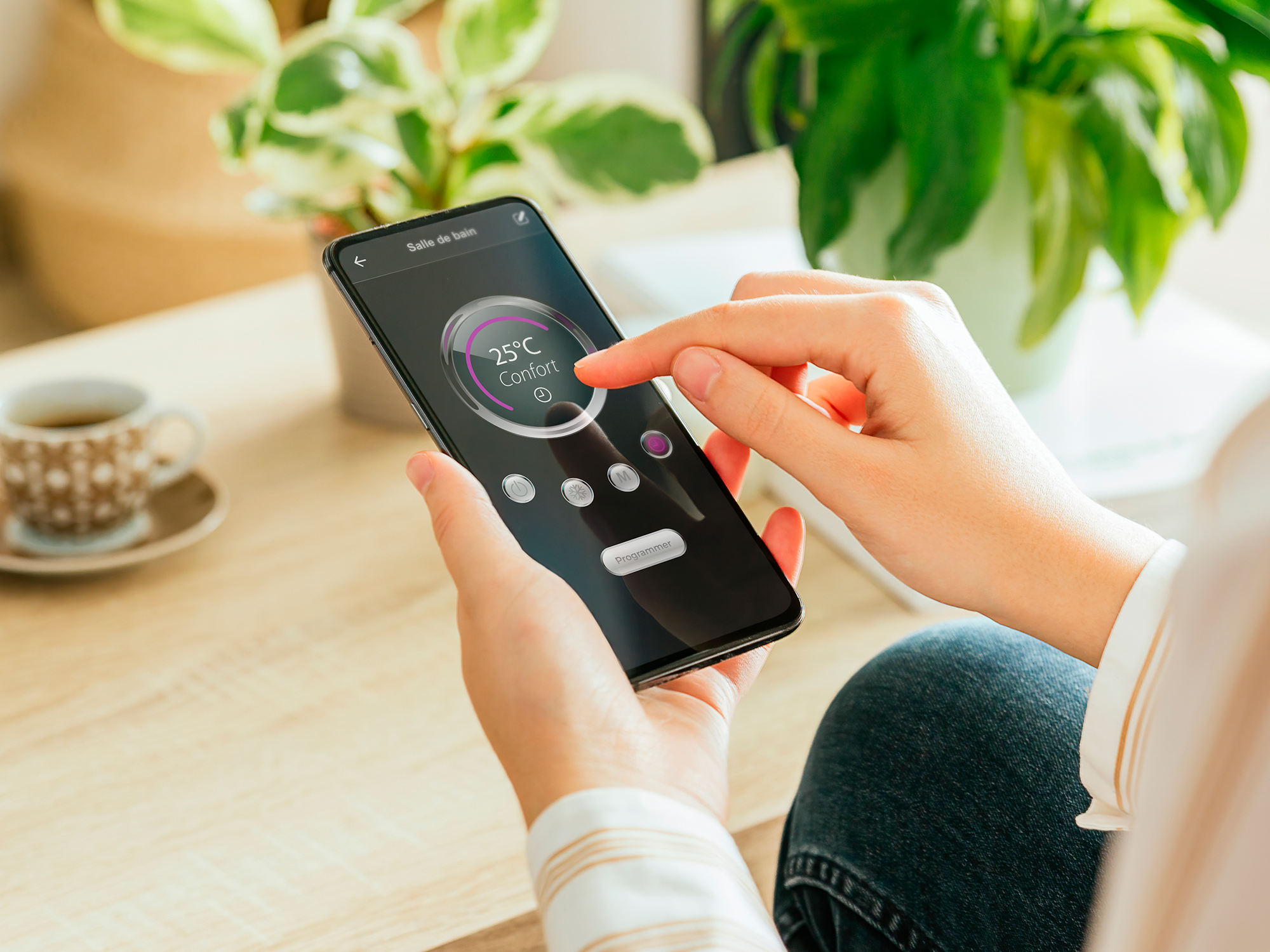Application Home-SmartLink Carrera sur smartphone