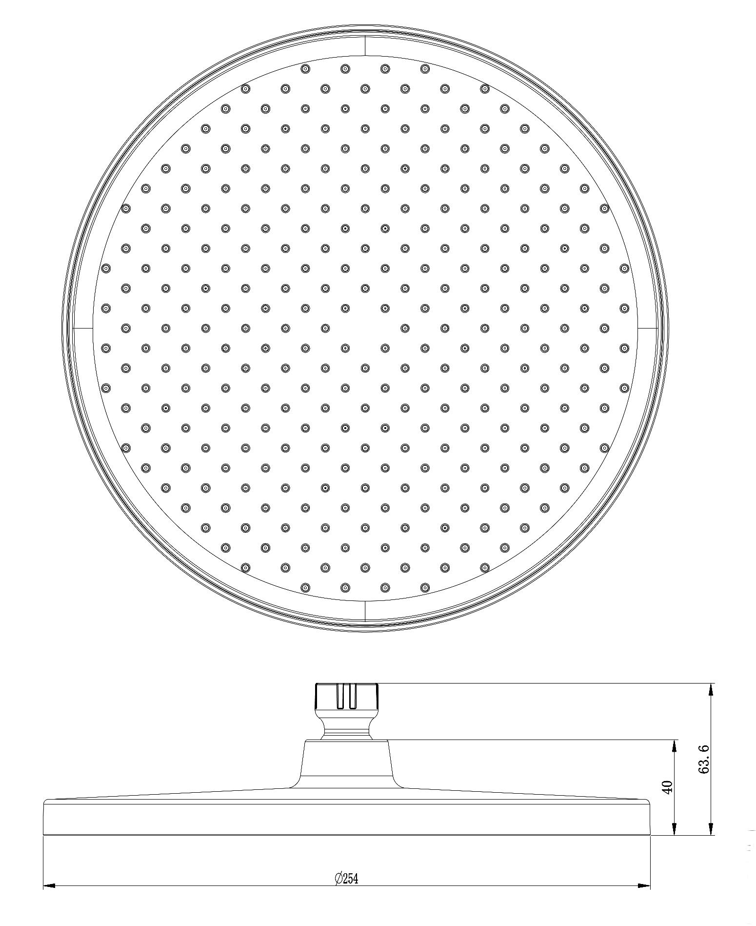 Colonna doccia termostatica BS371 Bianco opaco - incl. soffione e