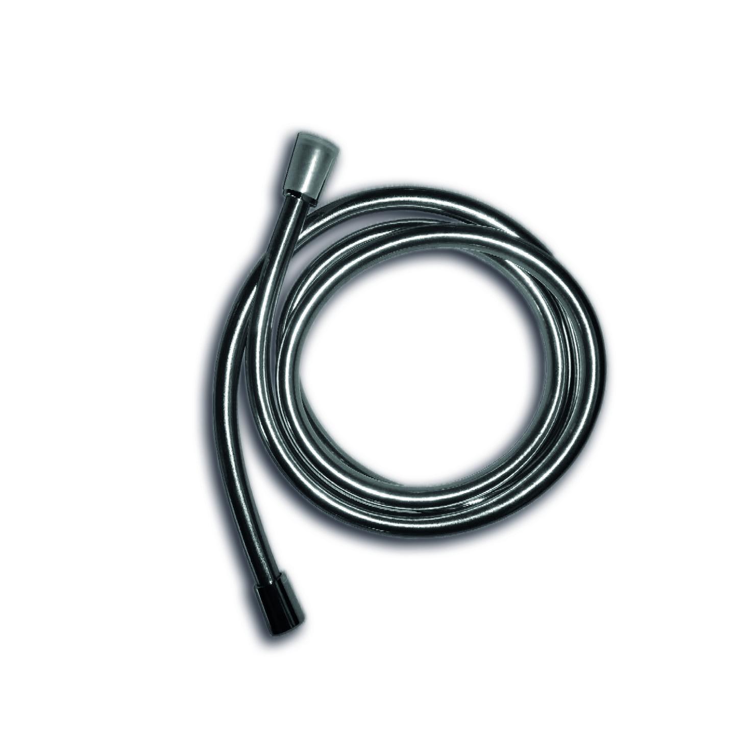 Shower hose metal effect