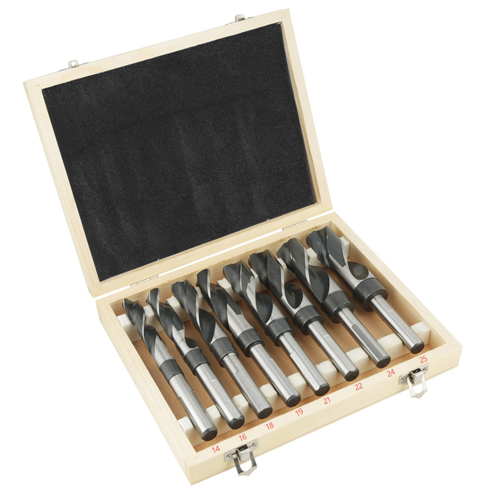 Set di punte elicoidali in tanio 13 pezzi gambo esagonale acciaio ad alta velocà per legno plastica lega di alluminio cambio rapido 1/16 -1/4  1420
