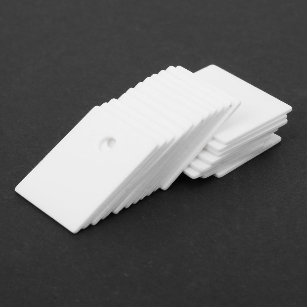 Mrisata 100PCS TO-247 Foglio Isolante in Ceramica di Allumina MOS Transistor IGBT Pad di Raffreddamento 17 X 22 X 1 Mm Mosfet Dissipatore di Calore Isolante Pad Termico