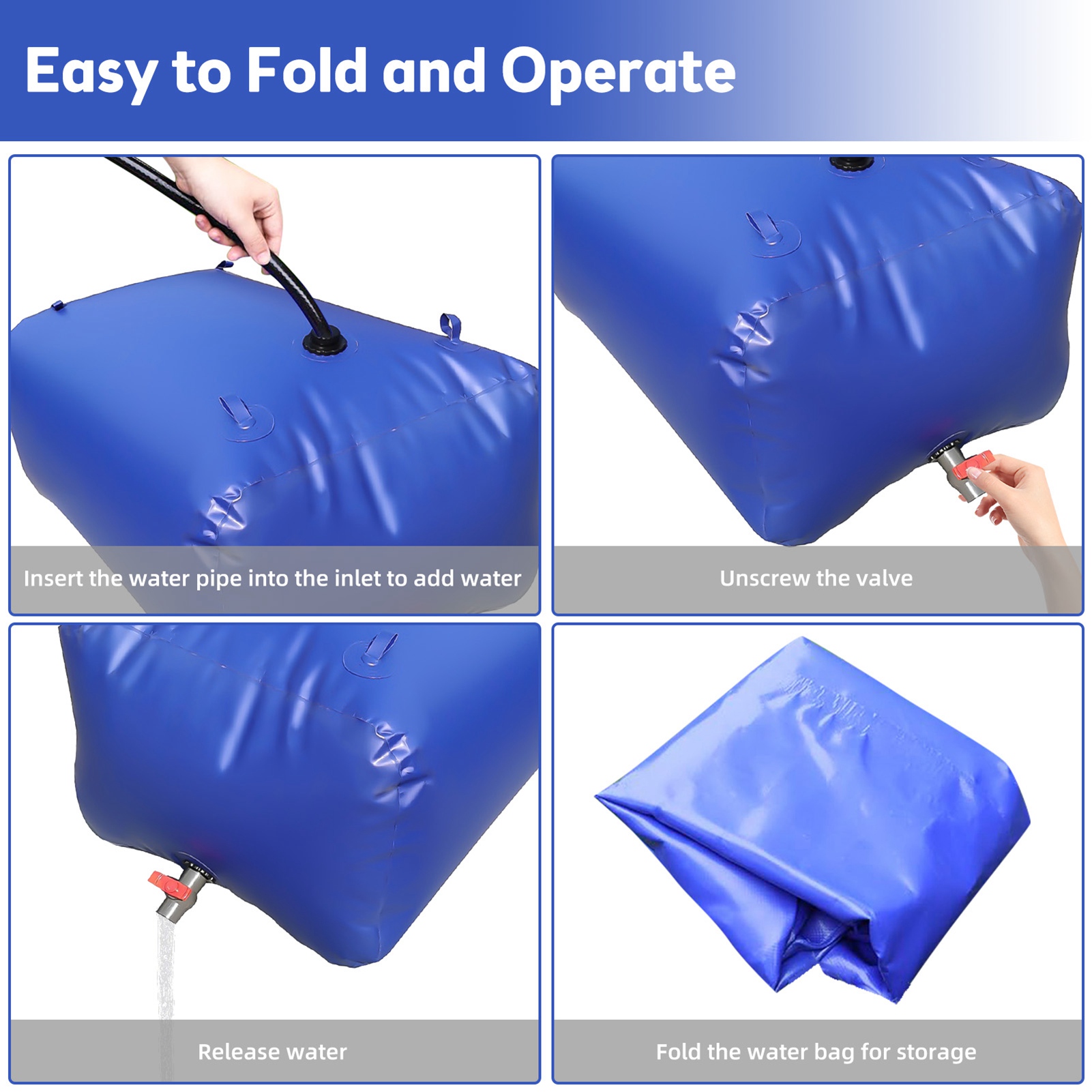 Récipient D'eau Pliable – Sac De Rangement Portable