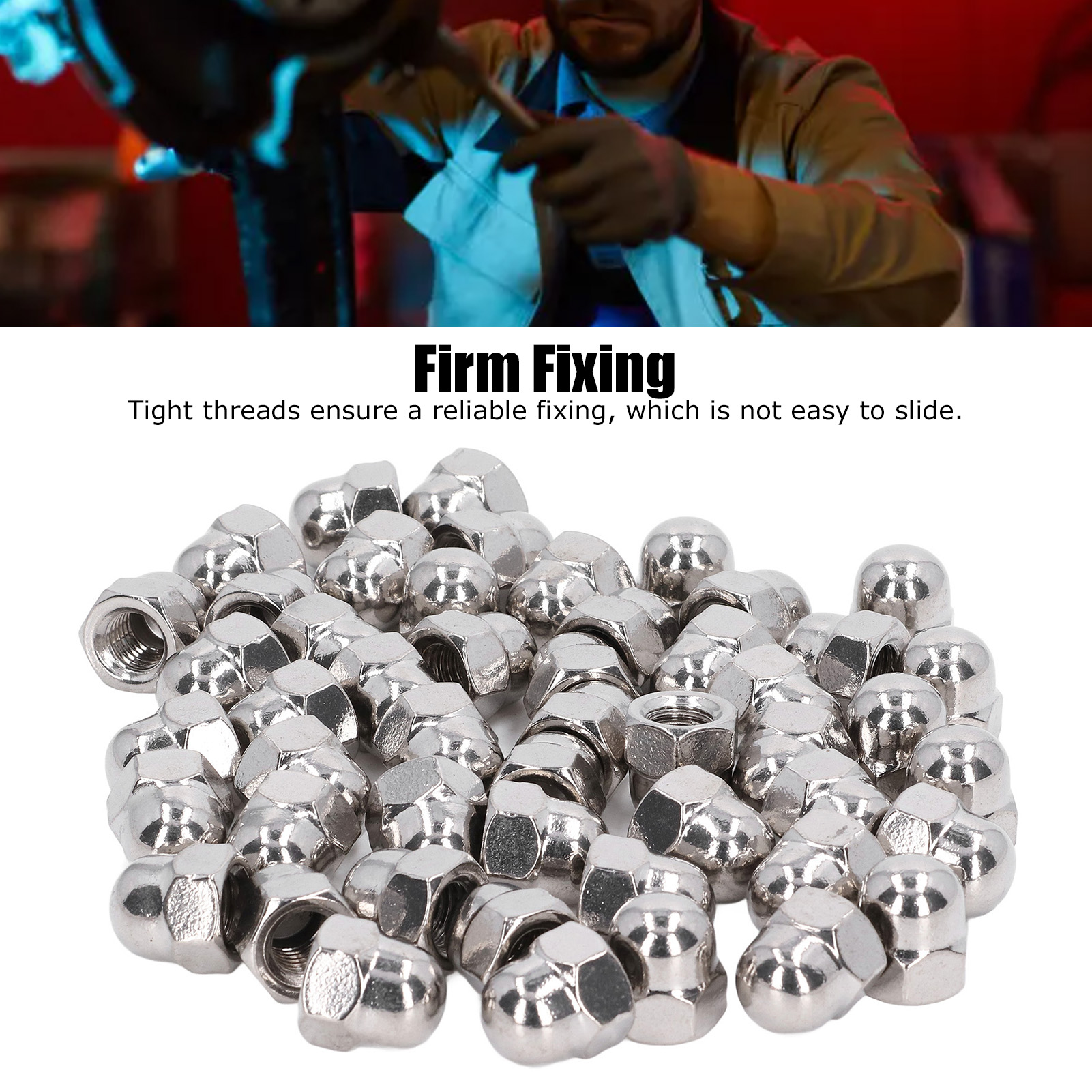 Ahlsen 50 Pièces Noix De Serre Et Boulons De Serre Pour L'installation