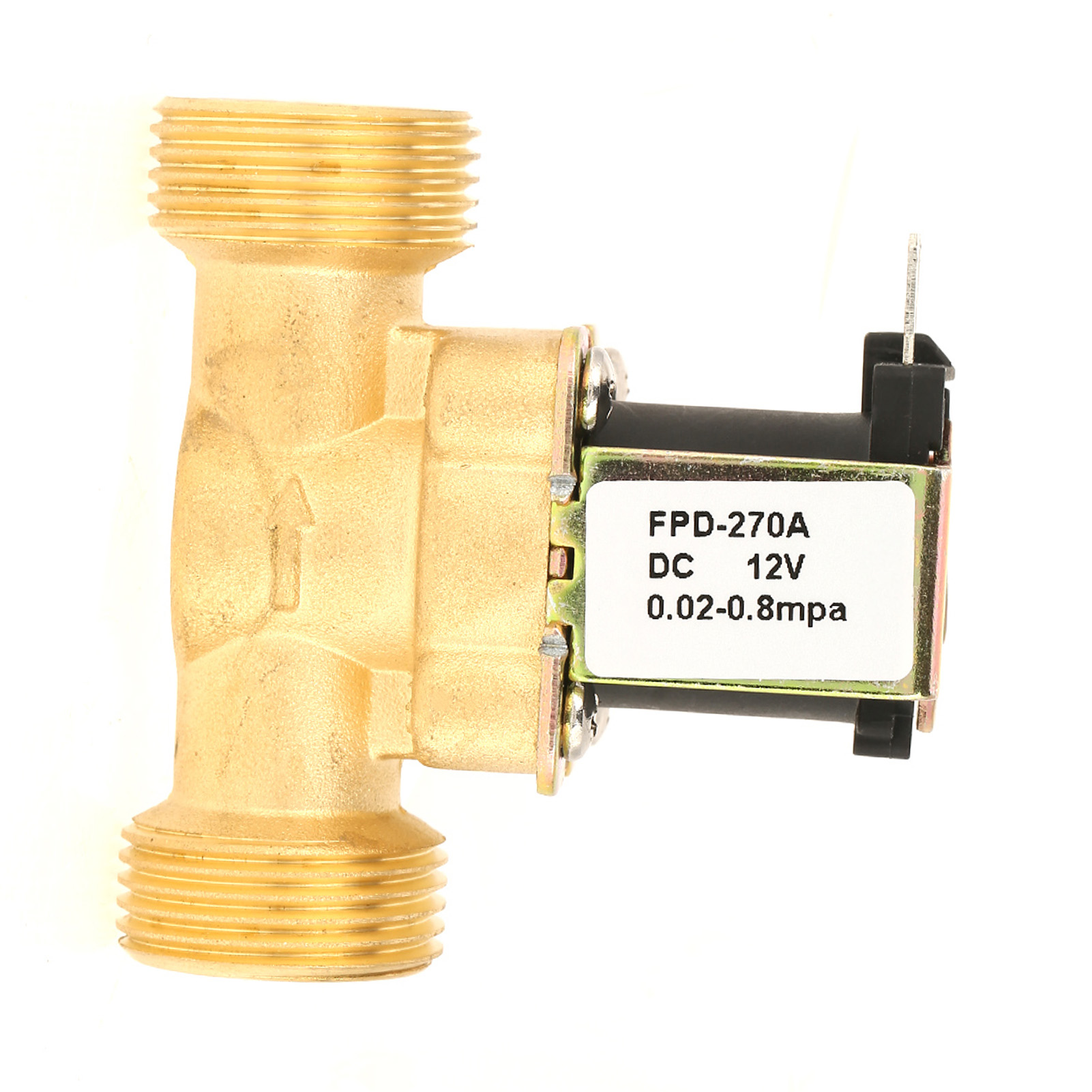 Électrovanne Laiton 1" NPT 12VDC Normalement Fermée (NC) - Pour Eau, Air, Gaz