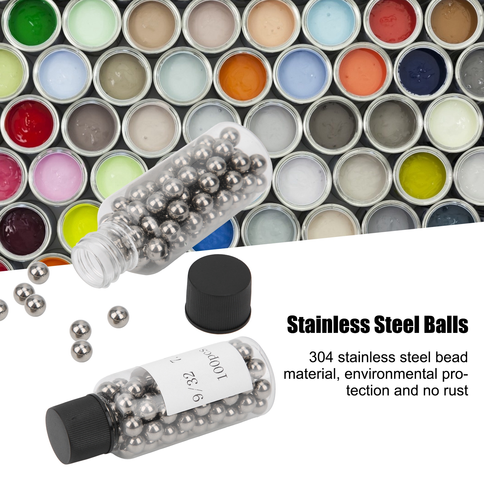 Boules 200pcs en acier inoxydable G1000 fournitures industrielles de peinture de haute précision 7.144mm 