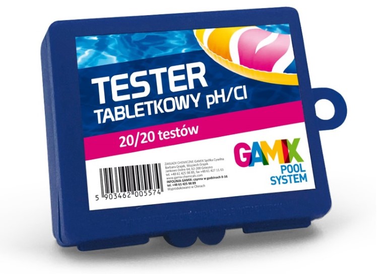 PH i Chloru Tester tabletkowy Gamix