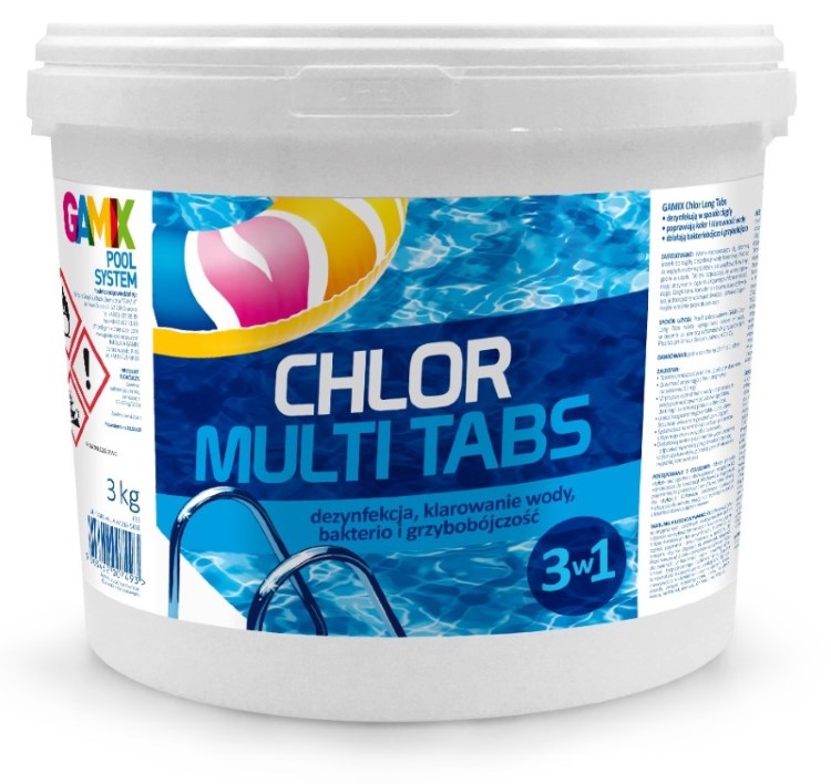Chlor Multi Tabs 200G wiaderko 5 kilogramowe