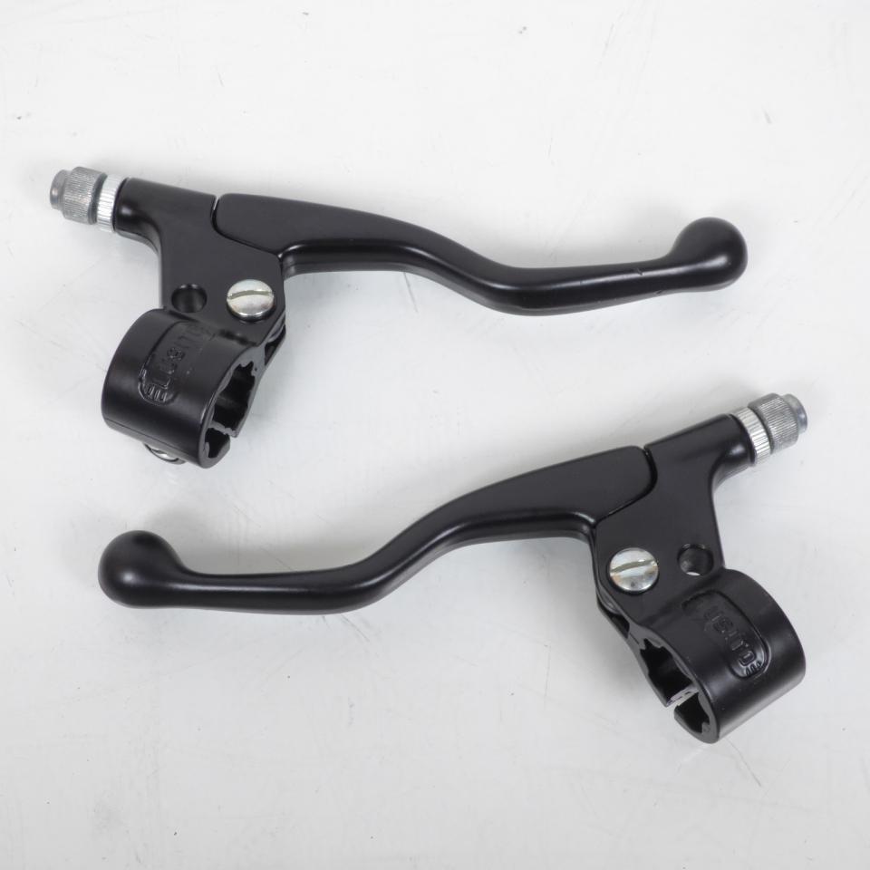 Leviers De Frein Et D’embrayage Noirs – Longueur 17,5 Cm – Pour Mobylette / Moto – RSM