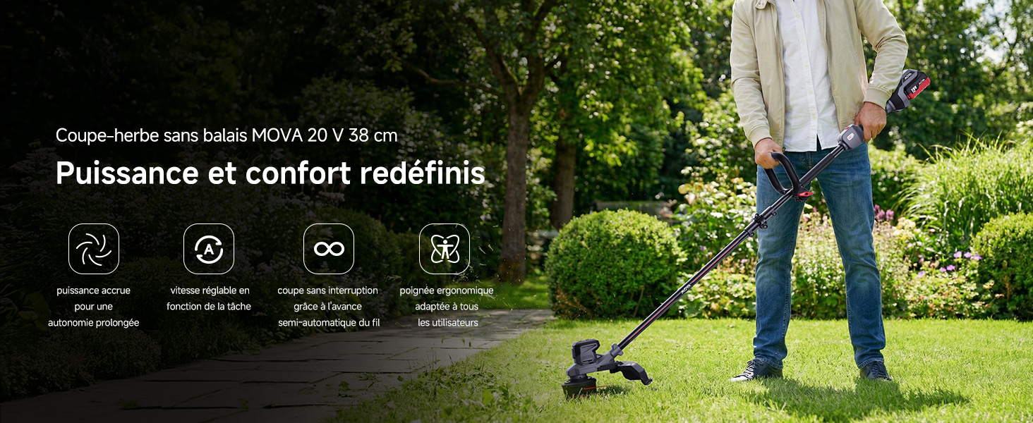 MOVA 20V 38cm Brushless Trimmer