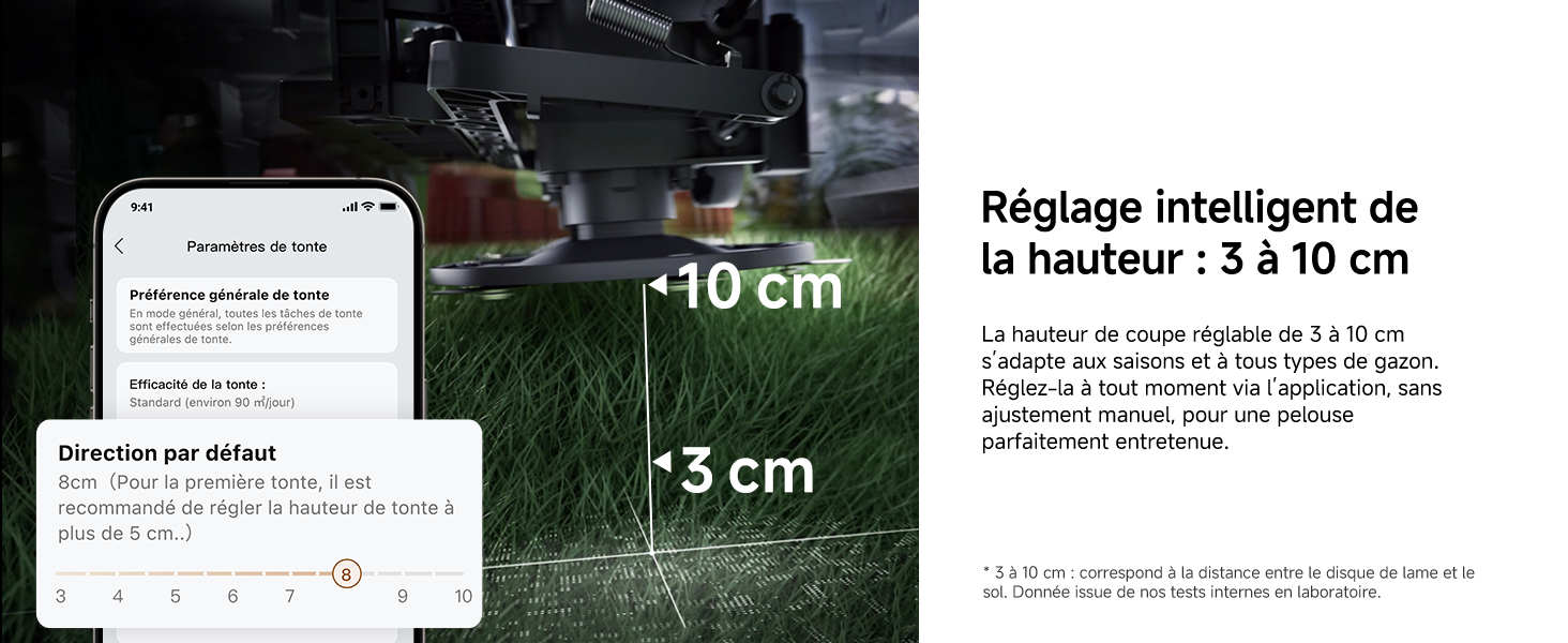 Smart Height Adjustment 3–10cm 2