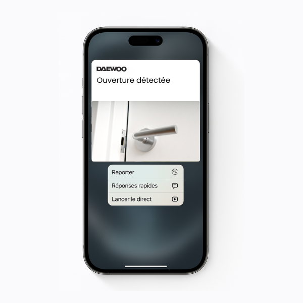 Notification ouverture