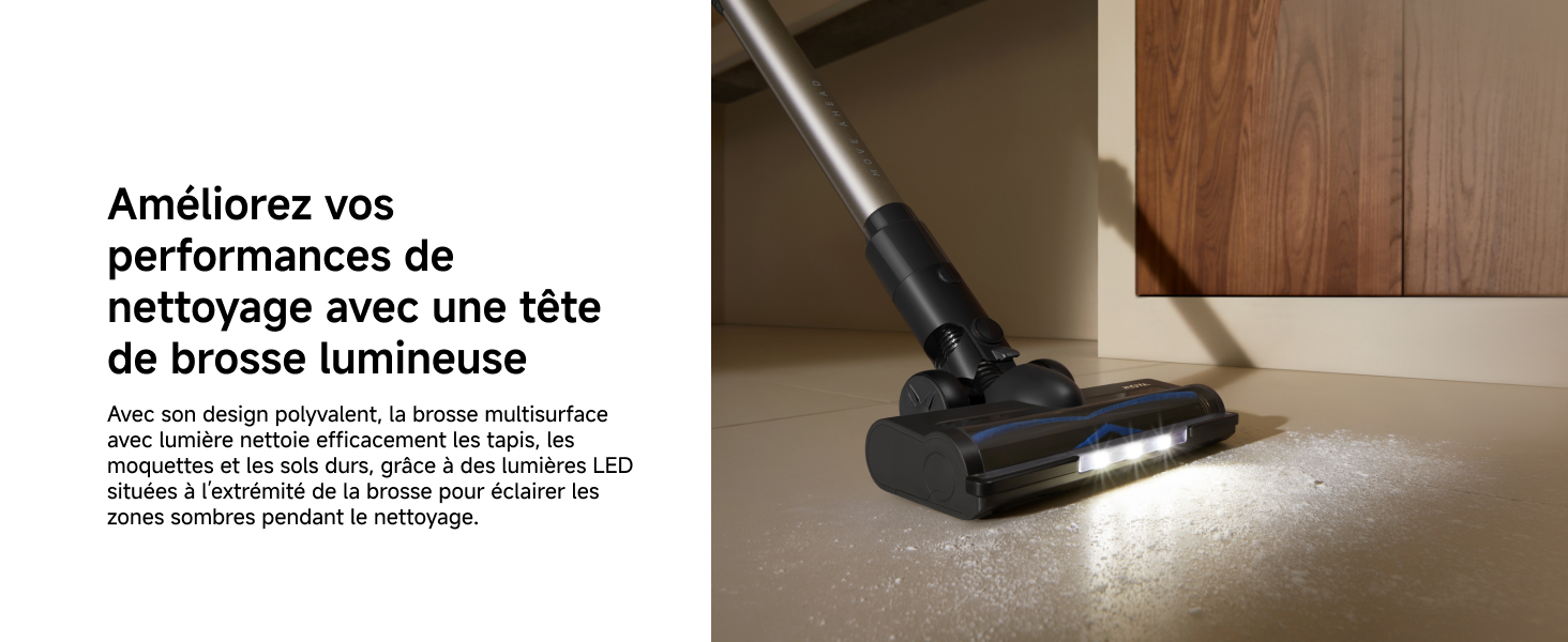 Brosse lumineuse et accessoires