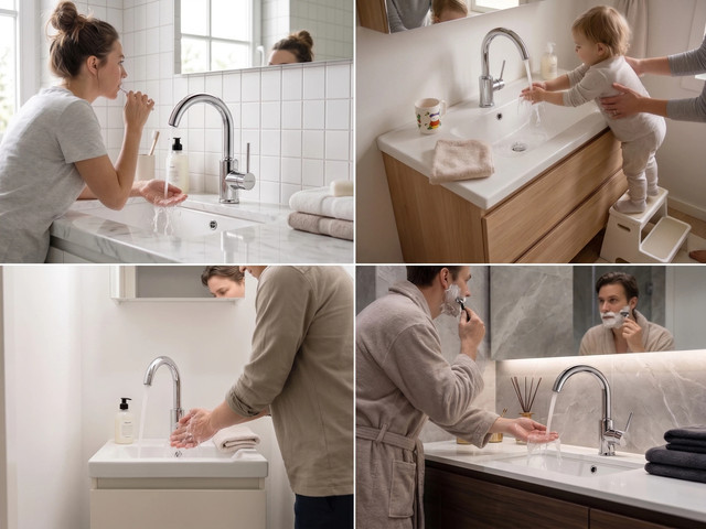 Robinet lavabo KeeGone Pro usages quotidiens