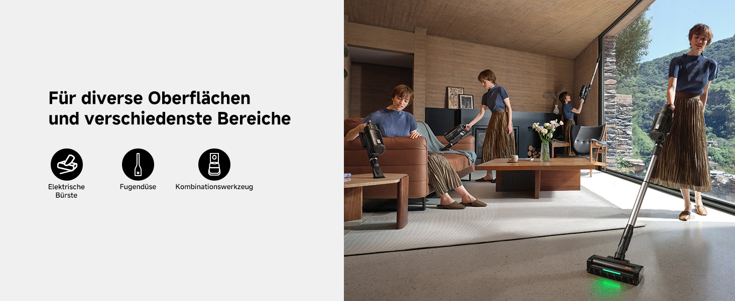 Verschiedene Düsenaufsätze