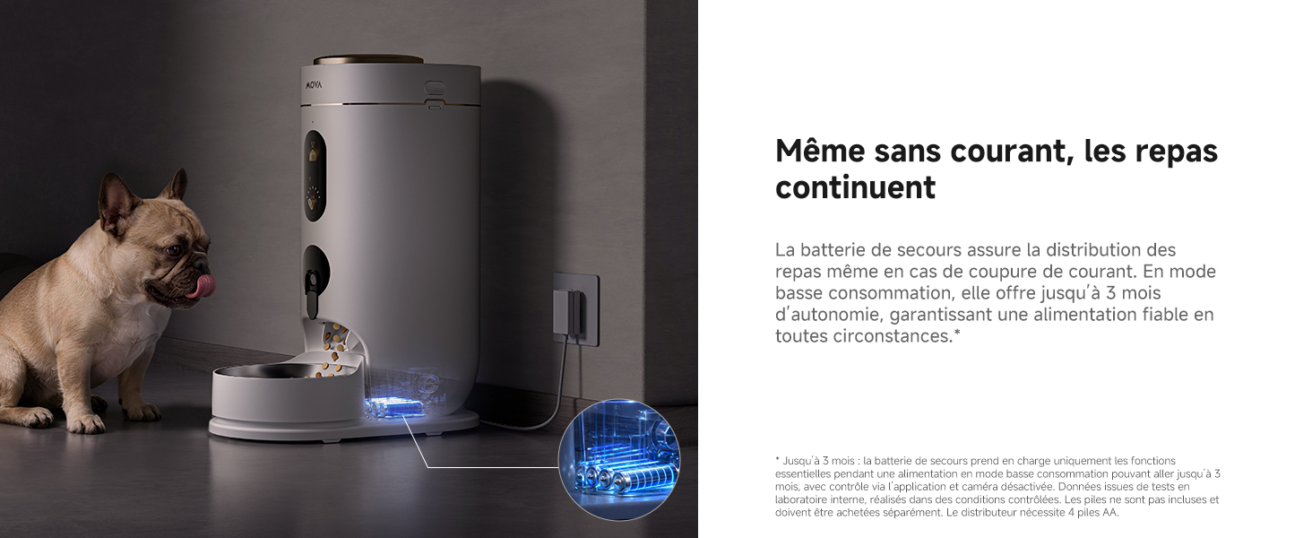 Autonomie jusqu'à 3 mois sur batterie