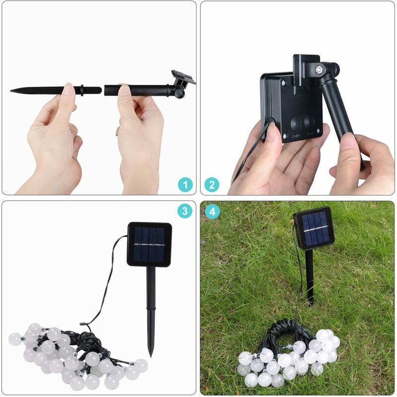 Stringa Di Luci Solari Per Esterni 12M 100 LED Luci Di Stringa Bianche Calde Con 8 Modalità Lampada Decorativa IP65 Impermeabile Ideale Per Casa, Giardino, Festival, Albero Di Natale -Vendite VIDAXL || LEDVANCE || STEINEL