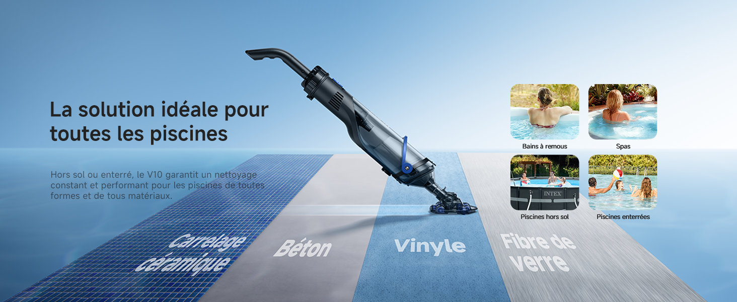 Adapté à tous types de piscine