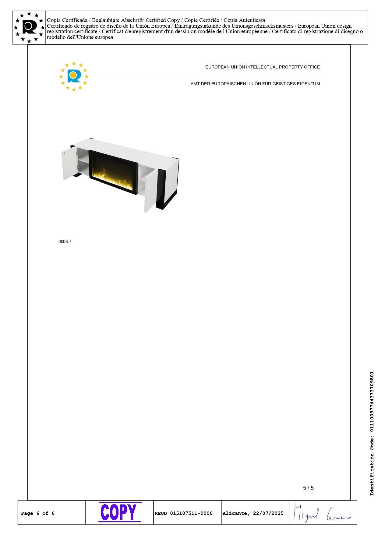Meuble TV Blanc, 2 Portes, Rangement, Design Moderne, Structure Robuste, Entretien Facile - Panneaux de Particules - 165x32x55cm 5