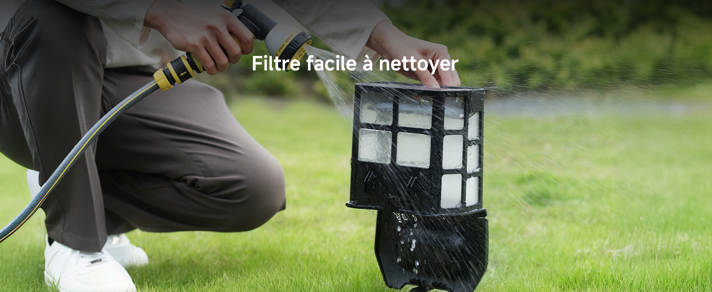Filtre facile à nettoyer