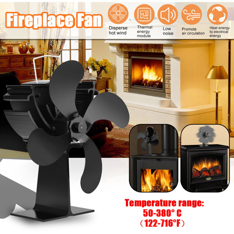 4 Blades Home Foyer Fan, Efficient Heat Distribution Fans A -Heating Equipment