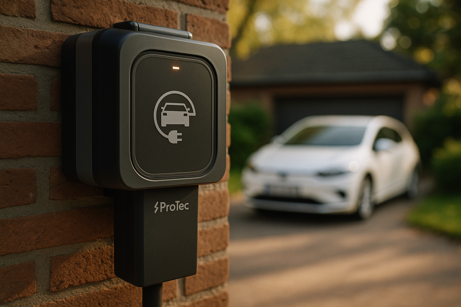 Prise Easy Charge Protec avec disjoncteur et interrupteur différentiel